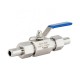 Instrumentation Union SS316L SS304 Butt Welded Stainless Steel Ball Valve